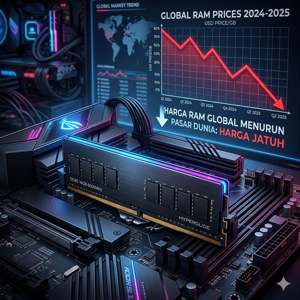 Harga RAM mulai menurun